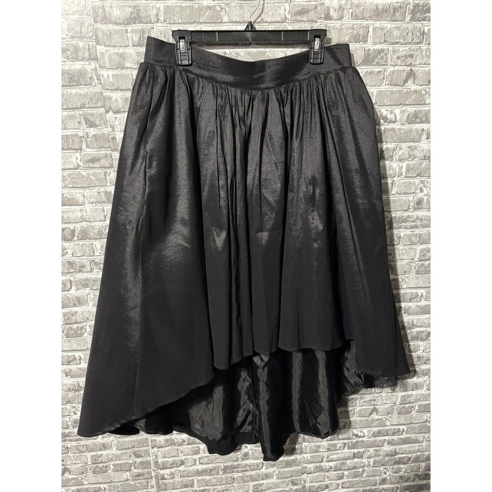 Midi Tulle Hi-Lo Taffeta Skirt‎